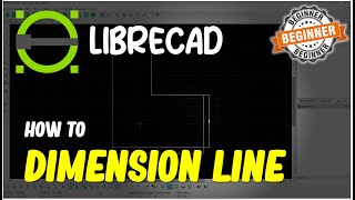 LibreCAD How To Dimension Line [upl. by Ennaitak]