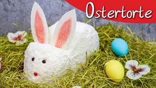 Osterhasen Torte backen  einfache 3D Torte für Anfänger ohne Fondant [upl. by Nirrej]