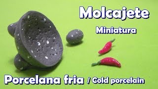 Molcajete Porcelana fría  Cold porcelain [upl. by Nedgo]