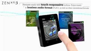 Creative ZEN XFi3  Bluetooth Touch MP3 player with microSD slot [upl. by Ehcram]