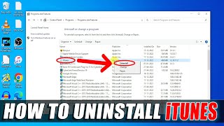 How to Uninstall iTunes on Windows 7810 PC or Laptop [upl. by Adlih]