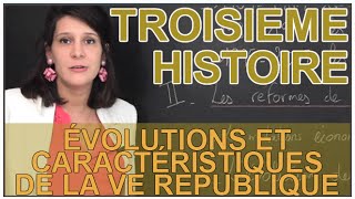 Evolutions et caractéristiques de la Ve Republique  Histoire  3e  Les Bons Profs [upl. by Abibah202]