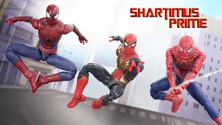 Marvel Legends SpiderMan No Way Home 3Pack Hasbro Pulse Exclusive Action Figure Review [upl. by Nybbor]