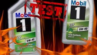 Mobil 1 ESP X3 0W40 kontra Mobil 1 ESP 0W40 Test 400°C [upl. by Ynnob251]