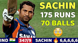 SACHIN TENDULKAR MASSIVE BATTING 175 RUNS  IND VS AUS 5TH ODI MATCH 2009  SHOCKING BATTING EVER🔥😱 [upl. by Gilmore27]