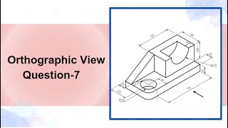 Orthographic View Question7  Engineering Drawing  Knowledge World [upl. by Eliezer]