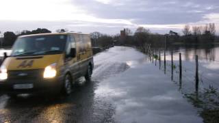 20140301  Floods near Fordingbridge [upl. by Hgielyak]