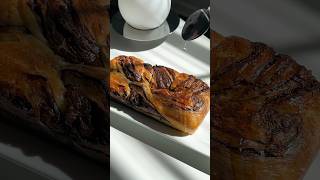 Chocolate babka ☕️ baking autumnbaking bakingideas recipe fallbaking autmn chocolate [upl. by Nairahcaz430]