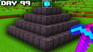 Can You Get a Full Netherite Beacon in 100 Minecraft Days [upl. by Ibocaj421]