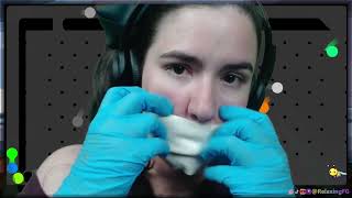 ASMR  Take Off Gloves amp 3M Foam Tape [upl. by Ahsinyt]