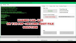 huawei luau22 frp reset by cm2u22 secure boot [upl. by Oreves]