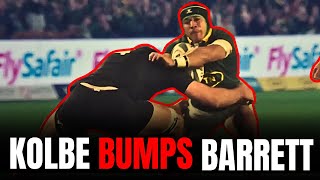 Cheslin Kolbe BUMPS Scott Barrett  Springboks vs All Blacks [upl. by Annael775]