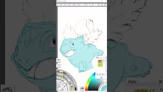 TUTORIAL  Como Desenhar o Ivysaur  ArtRage artrage desenhodigital pokemon [upl. by Bartolemo]