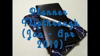 Planner Flipthrough Jan  Apr 2018 [upl. by Ramgad]