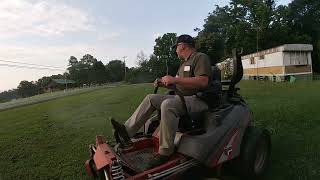 Mowing early with the Ferris Isx 2200 mower trying to beat the heat [upl. by Ineslta139]