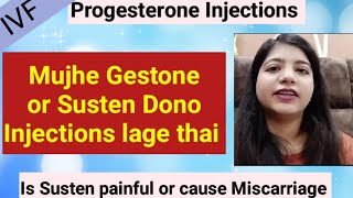 Progesterone Injection  susten and gestone injection  are ivf injection painful progesterone [upl. by Nordgren]