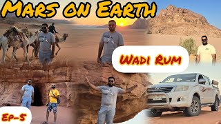 Mars On Earth  Wadi Rum Jordan  Camping In Desert  UAE TO JORDAN  Ep5 [upl. by Bodwell]