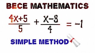 BECE MATHEMATICS MATHS Past Question with Solution 2024 BECE Maths Trial Question [upl. by Anissej21]