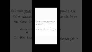 Collinear points and non Collinear points definition bestlearning [upl. by Bolling]