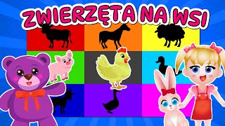 🐖 Zwierzęta na wsi  Filmy edukacyjne dla dzieci  Bajki po polsku 🐄 Kamlotki  KamlotkiMini [upl. by Terces]