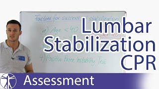 Hicks Clinical Prediction Rule for Lumbar Spine Stabilization [upl. by Arze268]