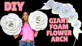 How To Make GIANT FOAM FLOWERS w Cricut DIY w Orly Shani [upl. by Ellehcin]