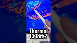 Ipad thermal Tempature colors on in procreate shorts apple ipad iphone technology android [upl. by Lacie95]