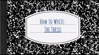 How to Write The Thesis for the DBQ and LEQ APUSH Writing [upl. by Mook]