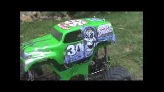 Gravedigger 30th does backflip amp catches on FIRE [upl. by Broeker]