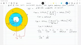 jeeadvancedphysics 1620 Spherical capacitor with two dielectrics  capacitor with multiple plates [upl. by Adekahs893]