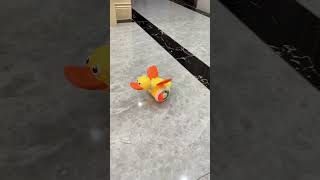 The fun stunt little yellow duck has lighted music and mimics duck foraging movements so much fun [upl. by Atsirak]