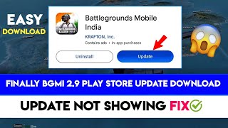 Bgmi 29 update is here  bgmi update option not showing  how to download bgmi 29 version [upl. by Alana]