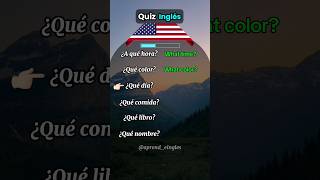 quot¡PON A PRUEBA TU INGLÉS 🇺🇲 PREGUNTAS DIVERTIDAS PARA APRENDER VOCABULARIO learnenglish ingles [upl. by Oderfla]