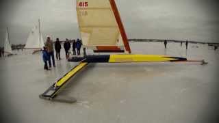 Ice Boating on the Navesink River [upl. by Dilahk]