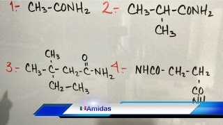 Amidas Nomenclatura Química Orgánica Parte 1 [upl. by Tracee]