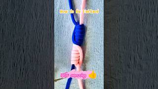 How to tie Uniknot shortvideo knot knottutorial rope ropetrick diy music remix alanwalker [upl. by Alake742]