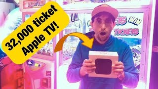 We Won an APPLE TV at Round1 ARCADE Winning HUGE JACKPOTS [upl. by Siesser]