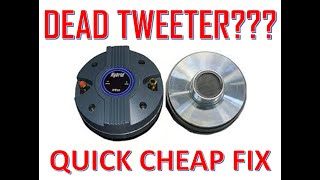 HOW TO FIX BLOWN TWEETER [upl. by Lithea974]