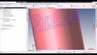 Gravure cylindrique Logo Topsolid [upl. by Sucerdor]