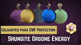 Colgantes de protección EMF hechos con shungit y orgonita [upl. by Nnylasor]