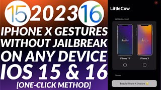 Get iPhone X Gestures without Jailbreak iOS 15 amp iOS 16  Home Button Gestures iOS 15 amp iOS 16 No JB [upl. by Benni]