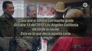 Los Tigres del Norte quotLa Cartaquot letras [upl. by Onek501]