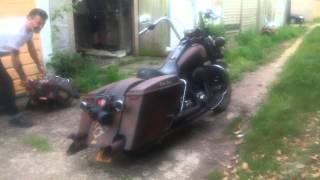 Harley Davidson rat rod RoadKing Bagger [upl. by Verney]