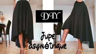 DIY  HOW TO JUPE VOLANTE ASYMÉTRIQUE  FACILE amp RAPIDE  HIGH LOW HALF CIRCLE SKIRT [upl. by Soulier928]