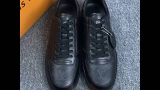 Louis Vuitton Mens Rivoli sneakers Monogram Eclipse 1A3MIJ [upl. by Fonda64]