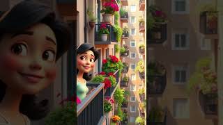 Small Balcony Garden Became a Pollinator Haven🌸 greenliving shorts inspiration naturelovers [upl. by Papert]