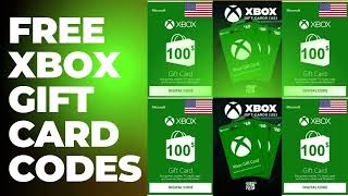 Free Xbox Gift Card Redeem Codes 2024 Unused Free Xbox Gift Card Codes 2024 Unused List [upl. by Eedoj]