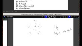 What is the molecular shape of PCl5 as predicted by the VSEPR theory [upl. by Alyad96]