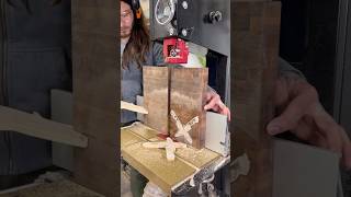 Inlay Resawing on the Harvey Bandsaw by TwoMooseDesign woodworking woodworker diy tools [upl. by Humbert]