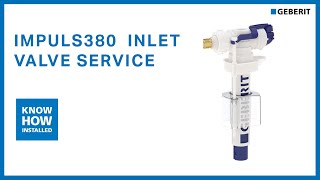 Geberit Impuls380 inlet valve service [upl. by Mignonne]